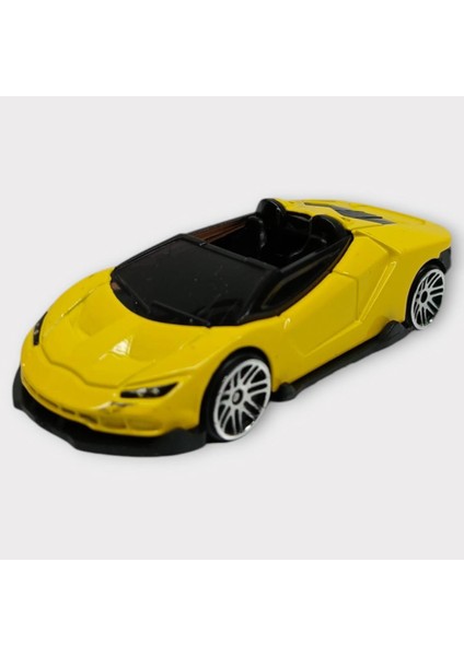 Metal Mini Arabalar 8 cm - Sarı - 2 (Lisinya)