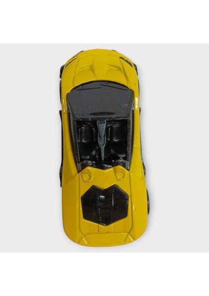 Metal Mini Arabalar 8 cm - Sarı - 2 (Lisinya) fırsatları