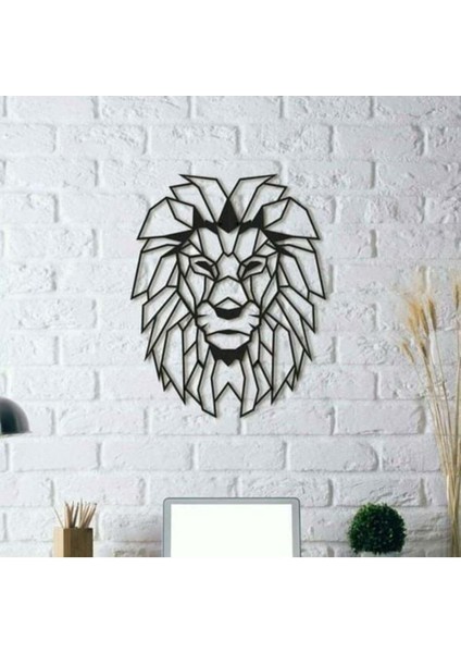 Aslan Duvar Heykeli 2d Siyah 3107831