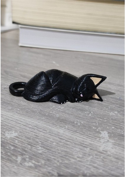 Ahşap Kedi Anahtarlık T5746769