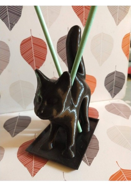 Cadılar Bayramı Kedi Tütsü / Parfüm Çubuğu Tutucu T3886777