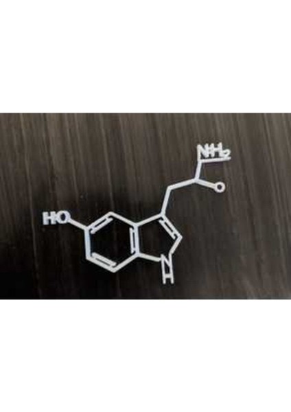 Serotonin Molekülü Beyaz 318628