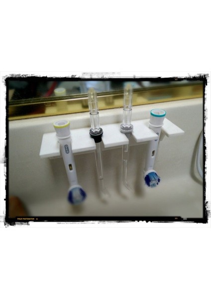 Oral-B Başlık ve Waterpik Tutucu Duvar Askısı Beyaz 2379480