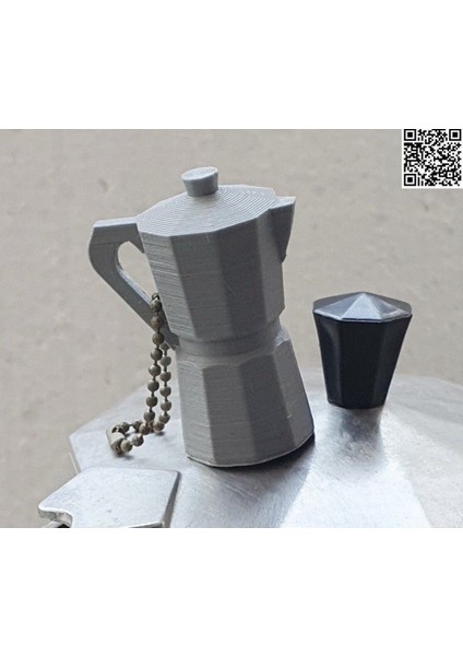 Moka Cezve Anahtarlık T3535628
