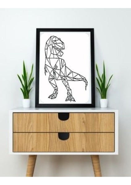 T-Rex Duvar Heykeli 2d T3111145
