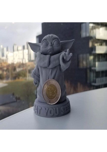 Yoda, Bebek Yoda Figür Biblo Gri 4038181