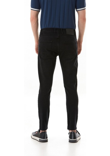 Fermuarlı Slim Fit Jean Pantolon