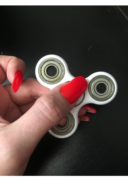 Üçlü Fidget Spinner Oyuncak Beyaz 1802260