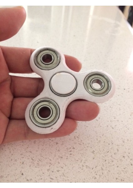 Üçlü Fidget Spinner Oyuncak Beyaz 1802260