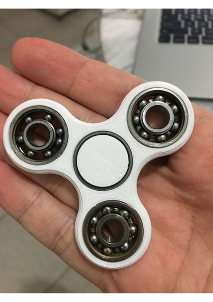 Üçlü Fidget Spinner Oyuncak Beyaz 1802260