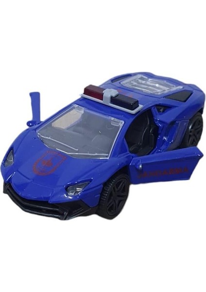 Çek Bırak Metal Araba Lamborgini - Jandarma