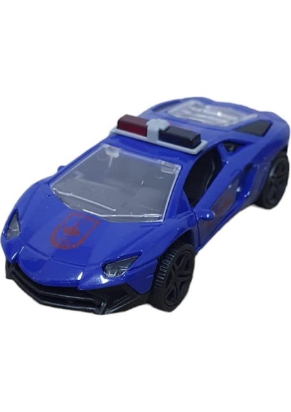 Çek Bırak Metal Araba Lamborgini - Jandarma