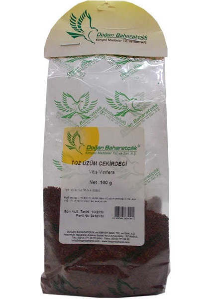 Üzüm Çekirdeği Öğütülmüş Doğal 100 gr Paket