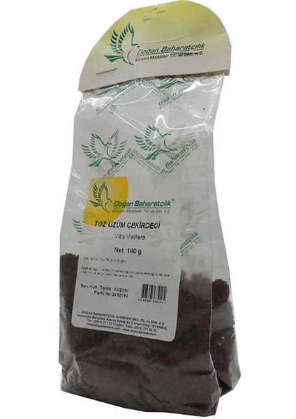 Üzüm Çekirdeği Öğütülmüş Doğal 100 gr Paket fiyatları