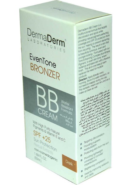 Eventone Bb Krem Koyu Ton Spf+25 Güneş Koruma Bitki Özlü 50 ml