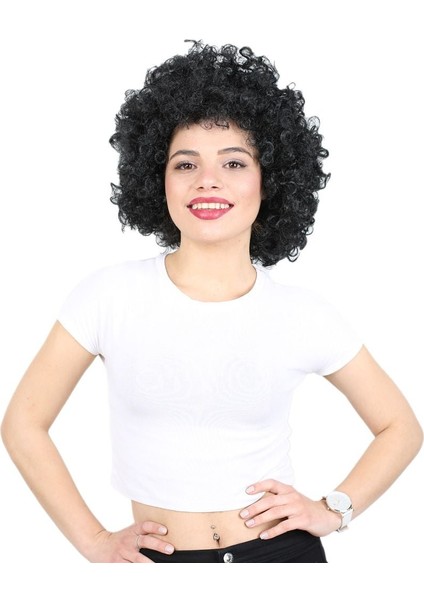 Animasyon Parti ve Palyaço Peruğu / Siyah