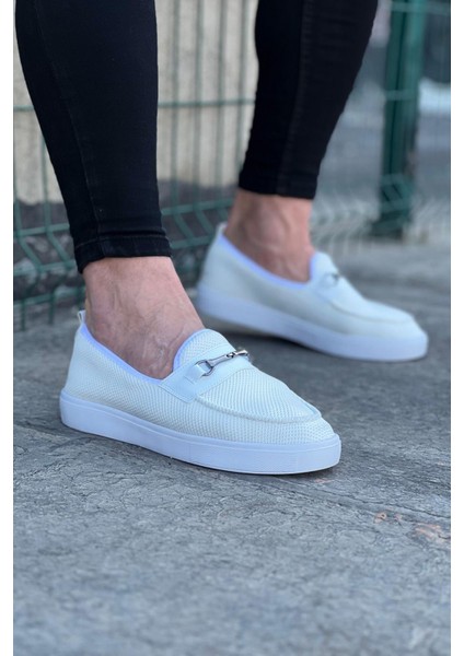 Beyaz Triko Babet Erkek Casual Ayakkabı modelleri
