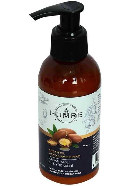 Humre Argan Yağlı E Vitaminli El ve Yüz Kremi 150 ml