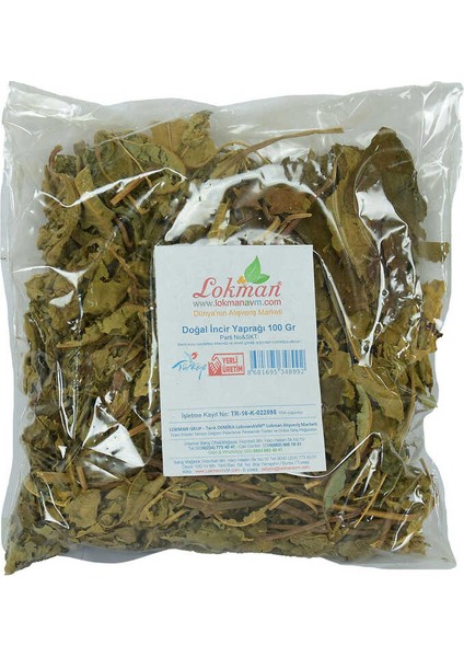 Incir Yaprağı Doğal 100 gr Paket