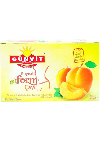 Kayısılı Form Çayı 20 Süzen Poşet