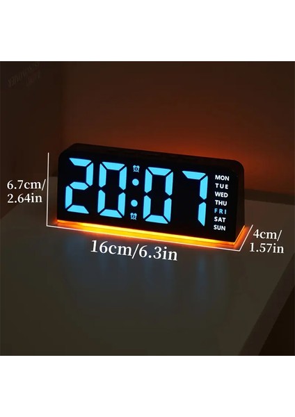 Hafif Ve Şık Dijital Alarm Saati, 4 Seviyeli Parlaklık Ayarla modelleri