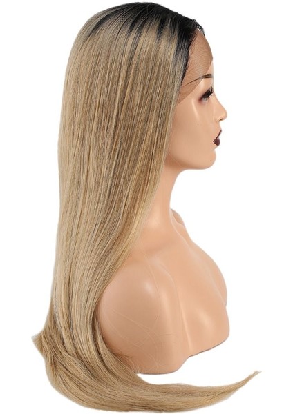 OEM Fiber Sentetik Düz Uzun Tül Peruk / Siyah Balköpüğü Ombreli fiyatları