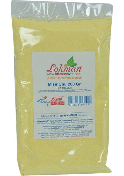 Mısır Unu 200 gr Paket fiyatları