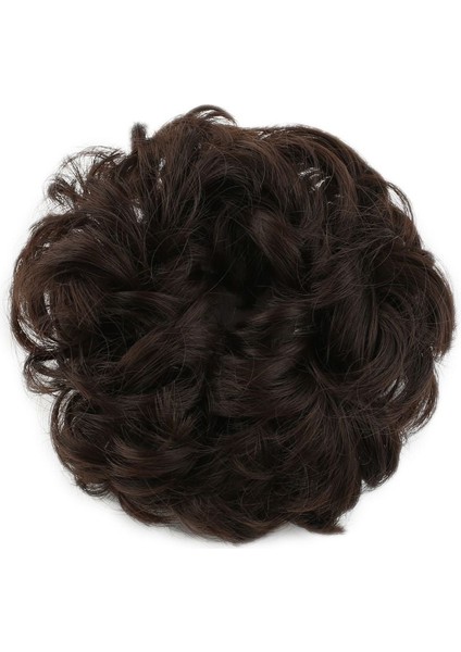 Yoğun Saçlı Lastikli Topuz Toka / Açık Kahve fiyatları