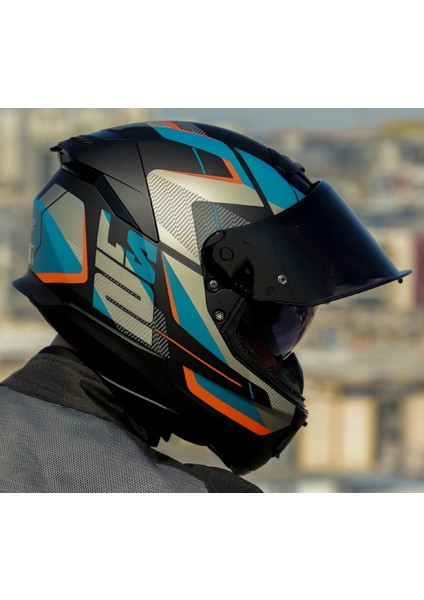 Stream 2 Road Mat Siyah-Gri Kapalı Motosiklet Kaskı Siyah Camlı modelleri