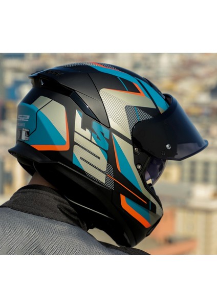 Stream 2 Road Mat Siyah-Gri Kapalı Motosiklet Kaskı Siyah Camlı fırsatları