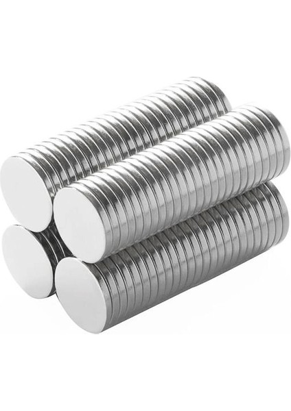 N35 10X2 mm Neodyum Mıknatıs 100 Adet, Yuvarlak, Nikel Kaplamalı Kaliteli ve Dayanıklı Ürün ( Lisinya )