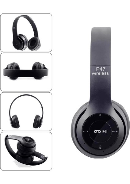 P47 Bluetooth Wireless Kulaklık Fm Radyo Extra Bass Fm Radyo Extra Bass ( Lisinya ) fiyatları