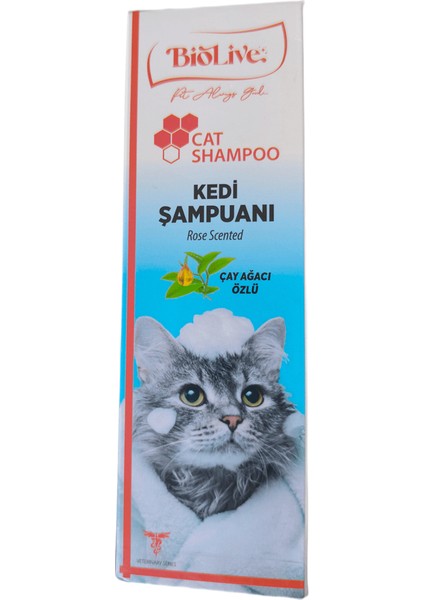 Biolive Çay Ağacı Özlü Kedi Şampuanı 200ML