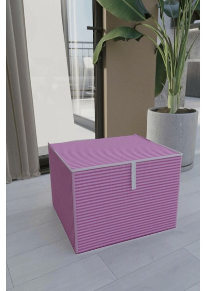 Çok Amaçlı Düzenleyici Kutu Organizer Cırt Cırtlı Hurç Maxi Boy 30CM x 40CM x 50CM (5 Adet) 7644 ( Lisinya )