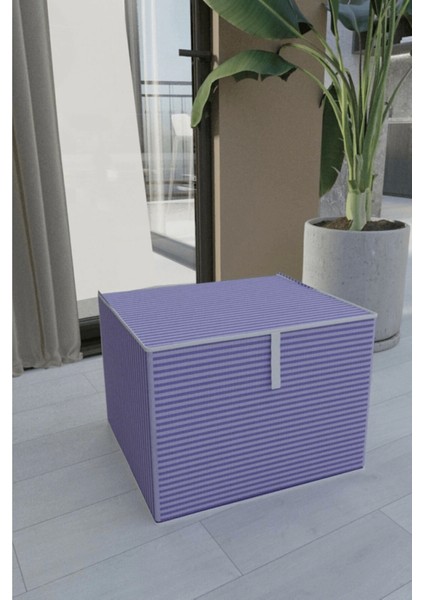 Çok Amaçlı Düzenleyici Kutu Organizer Cırt Cırtlı Hurç Maxi Boy 30CM x 40CM x 50CM (5 Adet) 7644 ( Lisinya )
