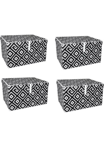 Çok Amaçlı Düzenleyici Kutu Organizer Cırt Cırtlı Hurç Maxi Boy 30CM x 40CM x 50CM (5 Adet) 7644 ( Lisinya )