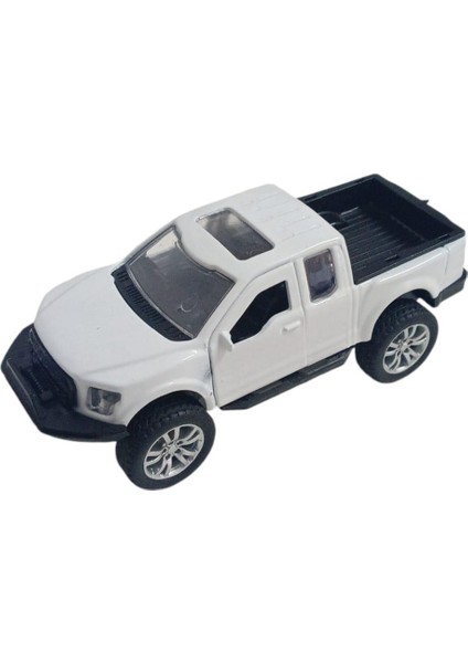 Çek Bırak Metal Arazi Aracı 13 cm - Beyaz (Lisinya)