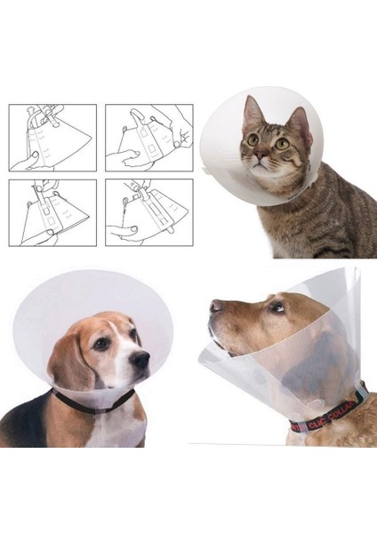 Kedi Köpek Elizabet Yakalığı 10 Cm/15-17 Cm