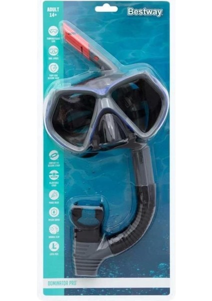 24069 - Bestway Maske Snorkel Temp Sılıkon 6 (Lisinya)