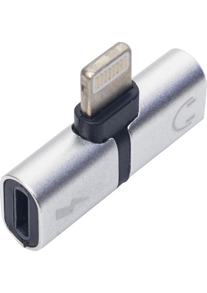 IPHONE Lıghtnıng Şarj ve Kulaklık Çevirici Adaptör Jack (4767) - Lisinya
