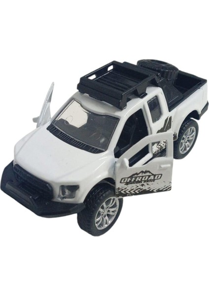 Çek Bırak Metal Arazi Aracı 13 cm - Beyaz (Lisinya) fiyatları