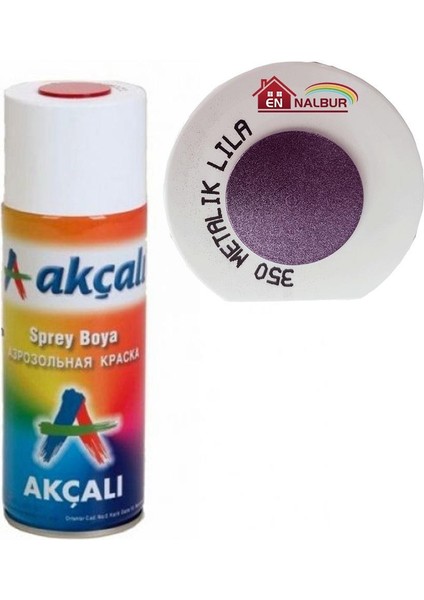 Akçalı Sprey Boya 400 ml 350 Metalik Lila