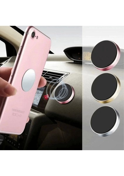 Tüm Modellerle Uyumlu Manyetik Araç Içi Telefon Tutucu Çok Amaçlı Güçlü Mıknatıs Tutucu ( Lisinya )