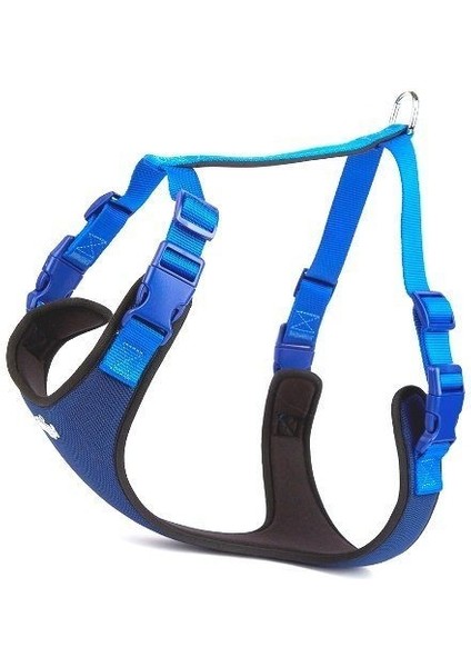 Yumuşak Softlu Köpek Göğüs Tasması 45/55 cm Mavi