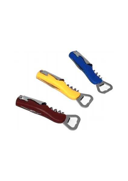 Çok Amaçlı ve Kullanışlı Metal Tirbişon - Açacak 4 Fonksiyonlu ( Lisinya )