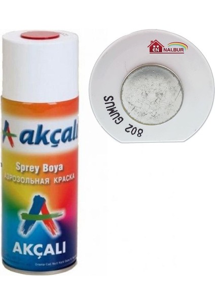 Akçalı Sprey Boya 400 ml 802 Gümüş
