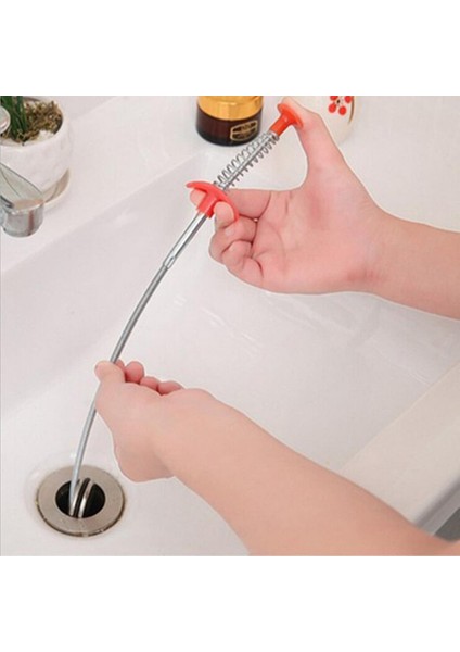 Tıkalı Lavabo ve Gider Boruları Açma Aparatı Kıskaçlı