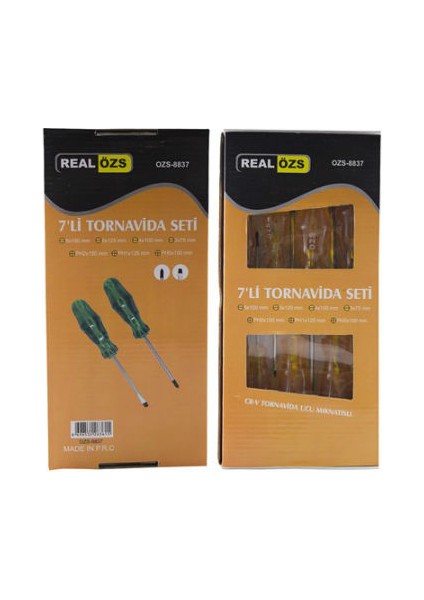 Mıknatıs Uçlu Tornavida Seti (7li)