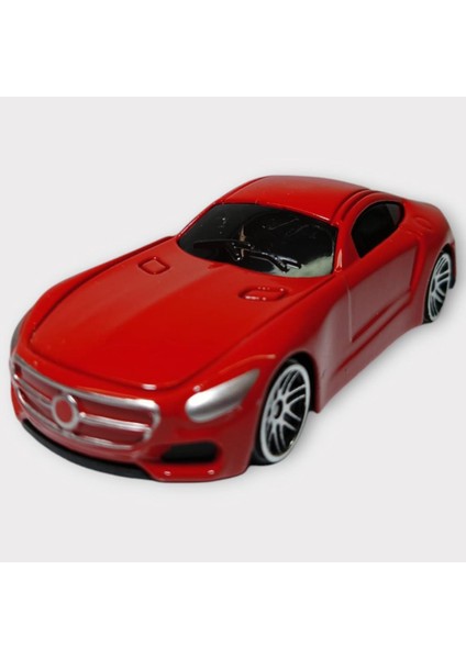 Metal Mini Arabalar 8 cm - Kırmızı - 1 (Lisinya)