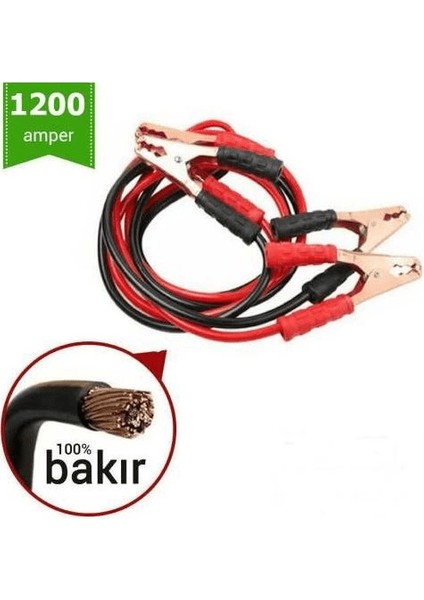Akü Takviye Kablosu 1200 Amper (Taşıma Çantalı) ( Lisinya )